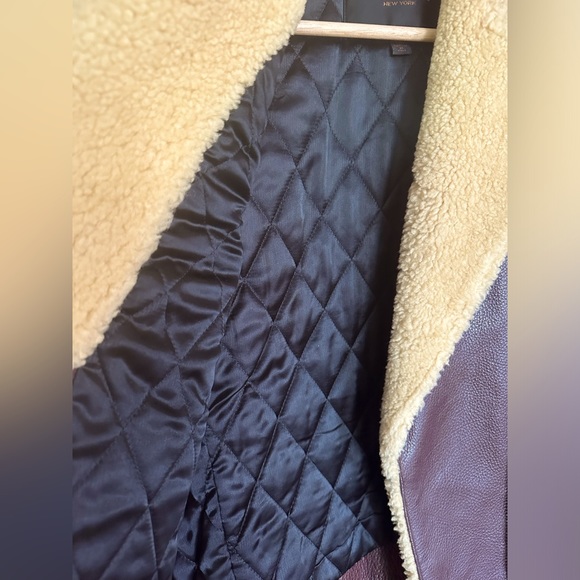 Coach 1941 Calf leather Moto jacket with Shearling - Picture 5 of 13